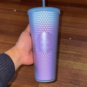 Starbucks Blue and Purple Textured Tumbler